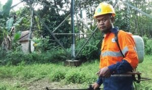 Petugas ground patrol PLN UPT Palembang, Daud Abdullah Petugas ground patrol PLN UPT Palembang, Daud Abdullah