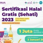 Infografis Sertifikasi Halal Gratis (Sehati) 2023 