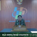 Kepala BPS Margo Yuwono, dalam konferensi pers, Senin (2/1/2022)