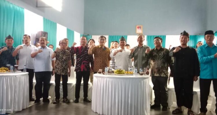 Musyawarah Nasional II OpenDesa di Balai Pertemuan Desa Cigondewah Hilir Kecamatan Margaasih Kabupaten Bandung, Jawa Barat, Minggu (22/1/2023)