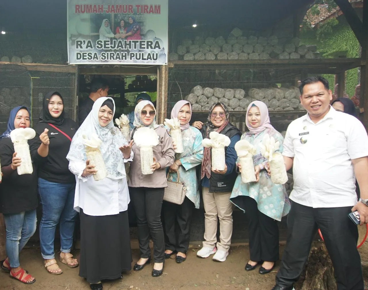 Bukit Asam Berdayakan Para Ibu Rumah Tangga Lewat Budidaya Jamur Tiram Bukit Asam Berdayakan Para Ibu Rumah Tangga Lewat Budidaya Jamur Tiram