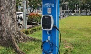 PT PLN (Persero) hadirkan 5 unit Stasiun Pengisian Kendaraan Listrik Umum (SPKLU) 7,4 kW di Palembang