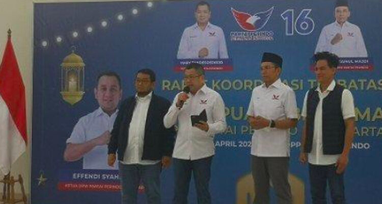 Perindo meresmikan peluncuran polling terbuka nasional untuk kandidat capres-cawapres untuk Pemilu 2024