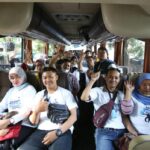 Kementerian BUMN secara resmi melepas keberangkatan para pemudik yang mengikuti program mudik gratis bertajuk ‘Mudik Dinanti, Mudik di Hati Bersama BUMN 2023’ di Kantor Pusat PLN, Jakarta, Selasa (18/04)