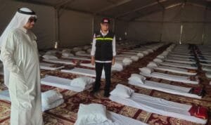Ketua Petugas Penyelenggara Ibadah Haji (PPIH) Arab Saudi Subhan Cholid kembali meninjau persiapan tenda jemaah haji Indonesia di Arafah