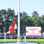 Upacara peringatan hari Lahir Pancasila, Kamis (1/6/2023) di halaman kantor Gubernur Jalan Kaf A Rivai Palembang