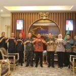 Gubernur Sumsel H Herman Deru menerima anjangsana jajaran Kantor Wilayah BPN Sumsel, Kamis (8/6 Gubernur Sumsel H Herman Deru menerima anjangsana jajaran Kantor Wilayah BPN Sumsel, Kamis (8/6