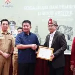 Gubernur Sumsel Herman Deru saat Penyerahan Simbolis Lisensi Arsitek dan Pembekalan Lisensi Arsitek di Hotel Beston Palembang, Selasa (11/7)