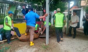 Sekolah Menengah Atas (SMA) Negeri 3 Palembang menggelar pemotongan hewan kurban sebanyak 2 ekor sapi dihalamannya, Sabtu (01/7/2023). Sekolah Menengah Atas (SMA) Negeri 3 Palembang menggelar pemotongan hewan kurban sebanyak 2 ekor sapi dihalamannya, Sabtu (01/7/2023).