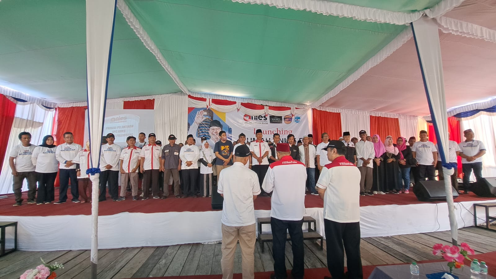 Launching Rumah ANIES & Kampung ANIES dan Pelantikan Pengurus DPC ANIES se-Kota Palembang, Minggu (6/8/2023).