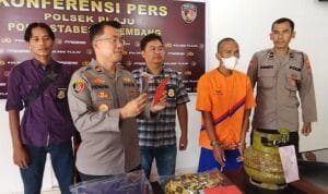 nit Reskrim Polsek Plaju Palembang meringkus pelaku pencurian dengan kekerasan