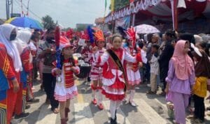 Gerak Jalan HUT ke-78 RI di Empat Lawang Meriah