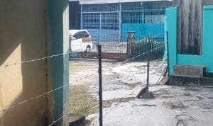 Kondisi jalan di Lorong Buay Pemuka Peliung RT 29 Sekip Jaya Palembang